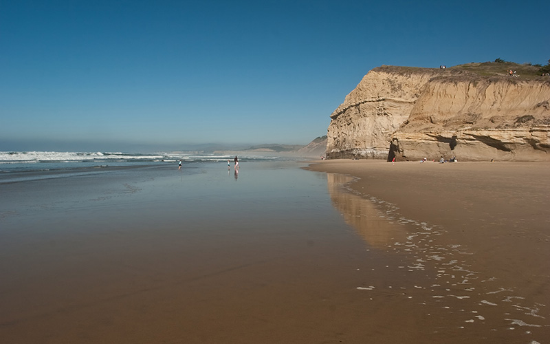 San Gregorio State Beach is a beach near San Gregorio, California, USA, 