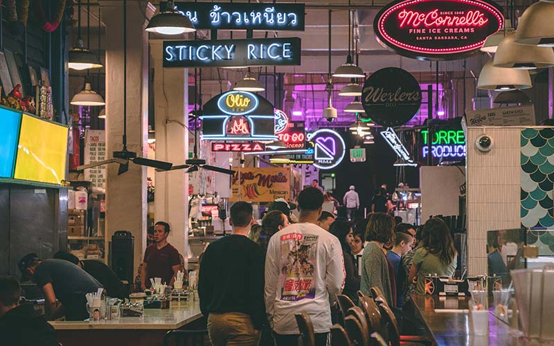 Grand Central Market, Los Angeles,