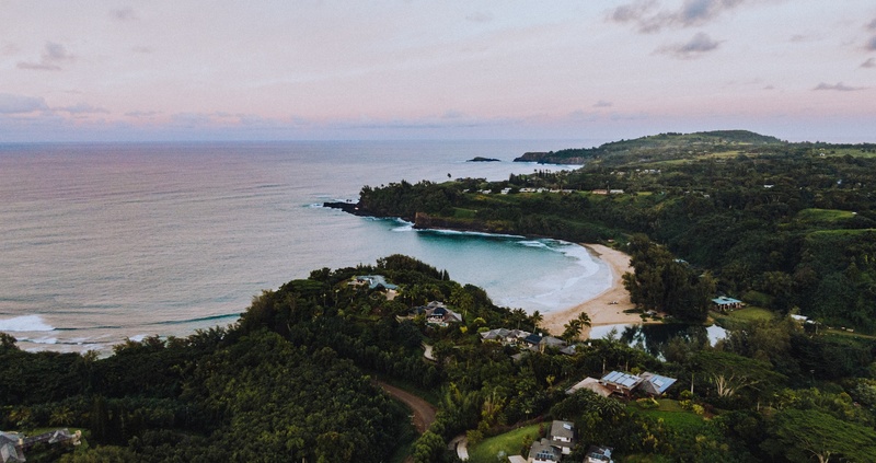 Kalihiwai Bay Hawaii