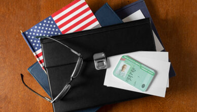 U.S. business visa application form and documents