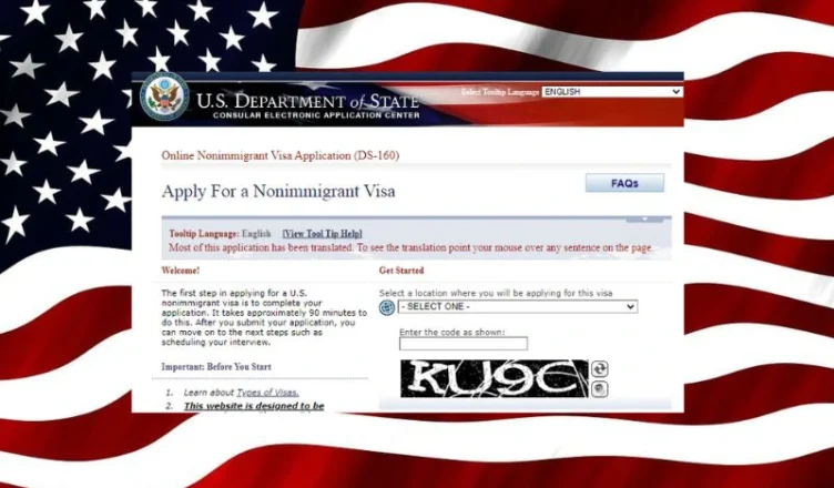 DS-160 Form for U.S. Visa Application