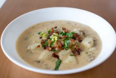 Clam chowder bowl